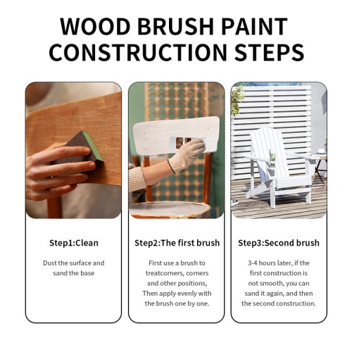 Wood brush paint 