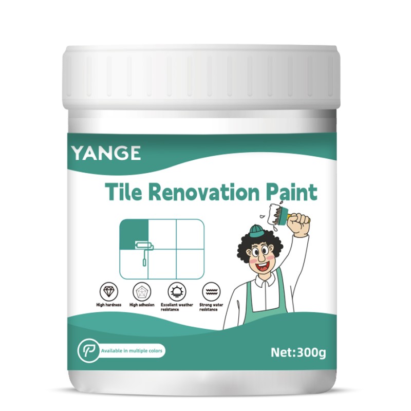 Tile renovation color changing paint