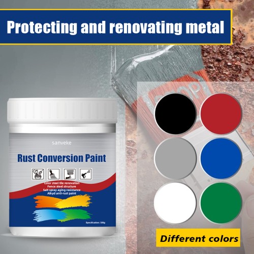 Water-based metal anti-rust paint, rust-free conversion paint